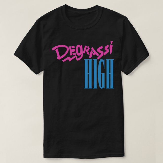 Camiseta Logotipo alto Degrassi (Frente do Design)