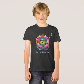 Camiseta logotipo amigável de Pickleball e personagem diver