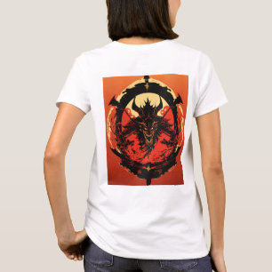 Camiseta Logotipo animado do demônio japonês
