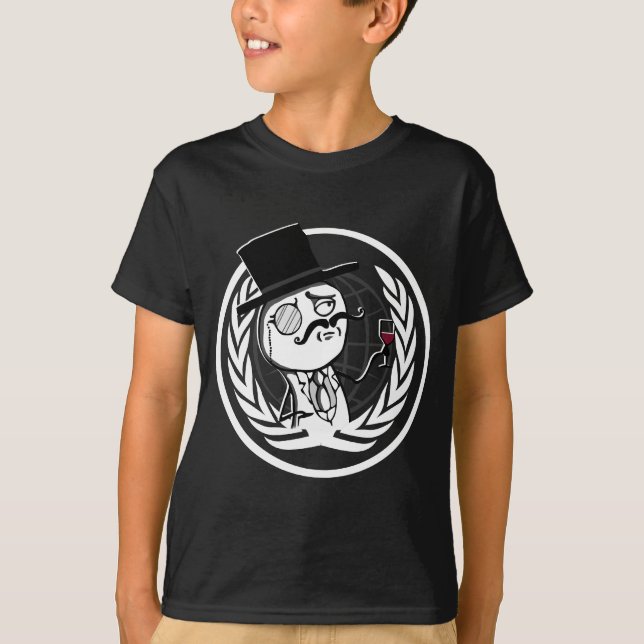 Camiseta Logotipo anónimo de LulzSec (Frente)
