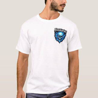 Camiseta Logotipo azul do Skull