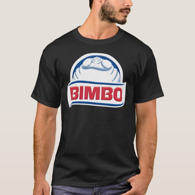 Camiseta Logotipo Bimbo Bear Bread (Branco) Clássico (Frente)