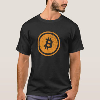 Camiseta Logotipo Bitcoin Vintage