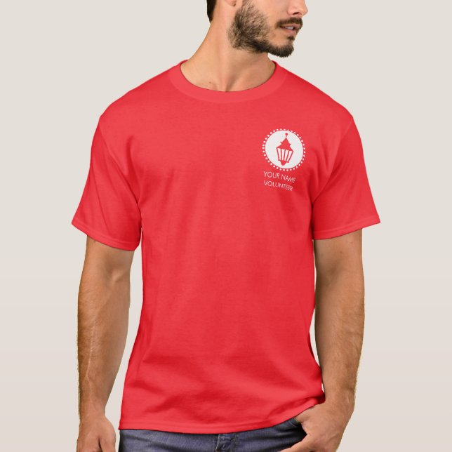 Camiseta Logotipo branco Gaslight Seu nome (Frente)