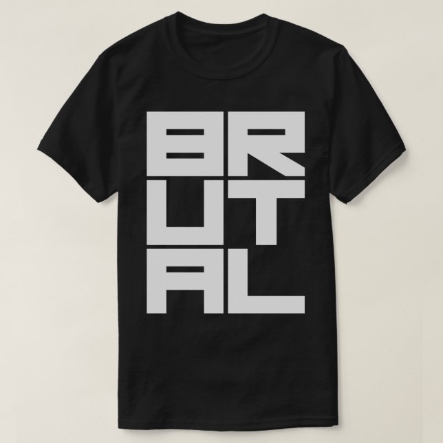 Camiseta Logótipo brutal (Frente do Design)