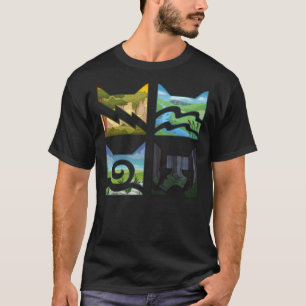 Camiseta Logotipo clássico de quatro guerreiros guerreiros: