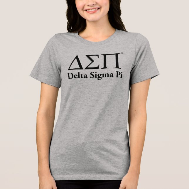 Camiseta Logotipo Clássico Delta Sigma Pi (Frente)