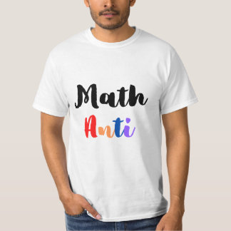 Camiseta Logotipo Colorido da Matemática Antics