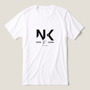 Camiseta Logotipo com Monograma NK Moderno - Ndemi & Korina