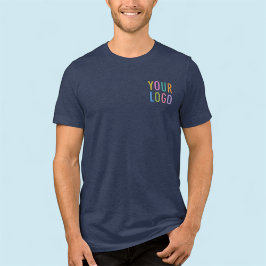 Camiseta Logotipo comercial azul-T-shirt Marinho Premium ma
