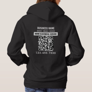 Camiseta Logotipo comercial Código QR Trabalho personalizad