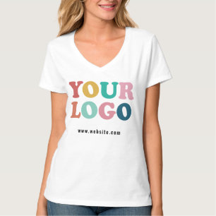 Camiseta Logotipo comercial da empresa personalizada