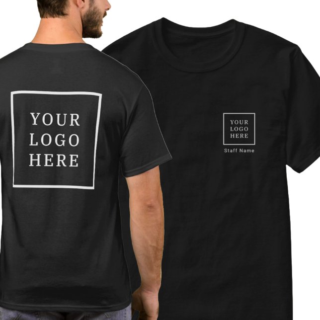 Camiseta Logotipo comercial (frente e verso) Nome do Funcio (Criador carregado)