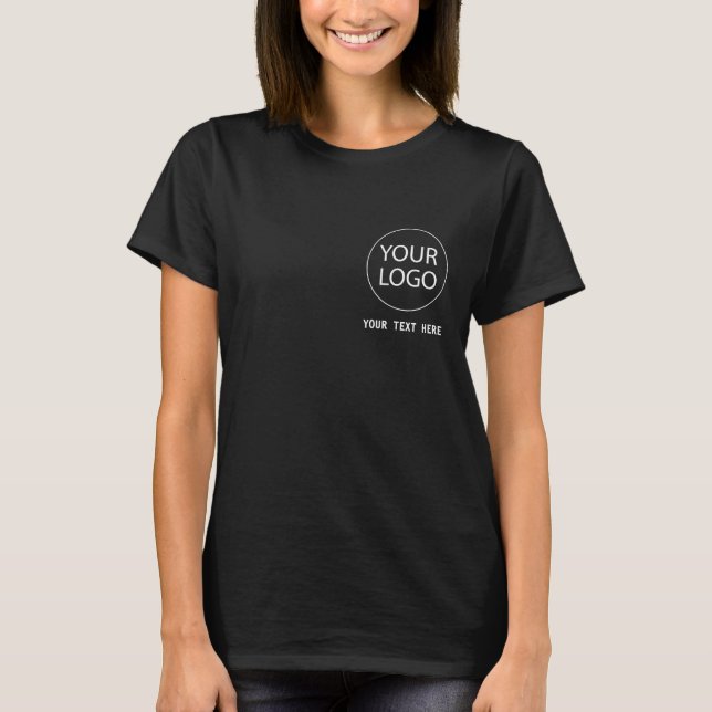 Camiseta Logotipo comercial | Funcionário Personalizado pre (Frente)