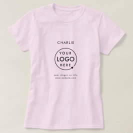 Camiseta Logotipo comercial Nome do Funcionarios para funci