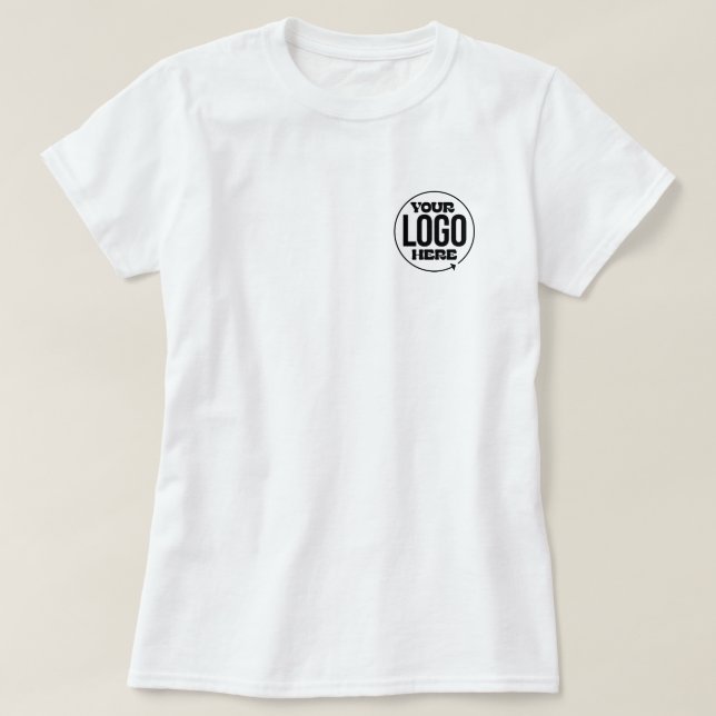 Camiseta Logotipo comercial personalizado (Frente do Design)