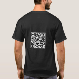 Camiseta Logotipo comercial Site do funcionário Nome preto