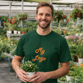 Camiseta Logótipo comercial verde