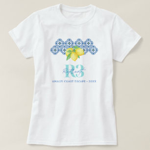 Camiseta Logotipo Corporativo de Azulejo Mediterrâneo de Li