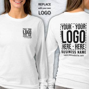 Camiseta Logotipo corporativo personalizado Empresa moderna