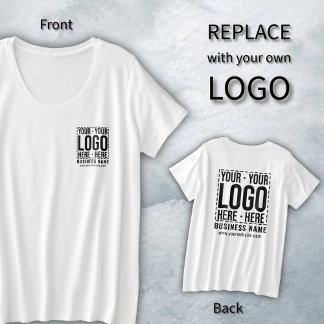 Camiseta Logotipo corporativo personalizado Empresa moderna