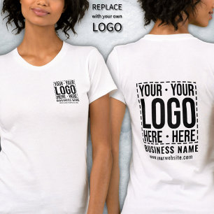 Camiseta Logotipo corporativo personalizado Empresa moderna