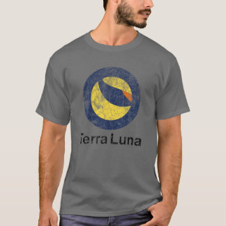 Camiseta Logotipo Cripto Distress Terra LUNA
