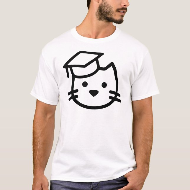 Camiseta Logotipo da academia do gatinho (Frente)