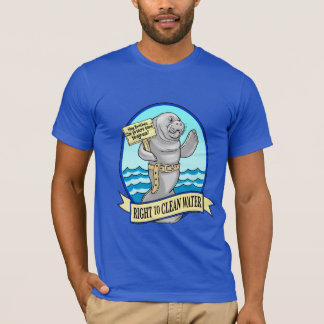 Camiseta Logótipo Da Água Limpa