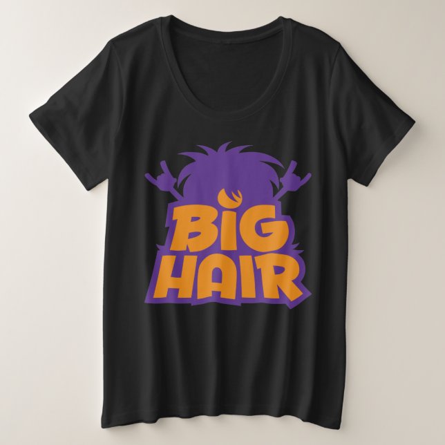 Camiseta Logotipo da Banda do cabelo grande (Frente do Design)