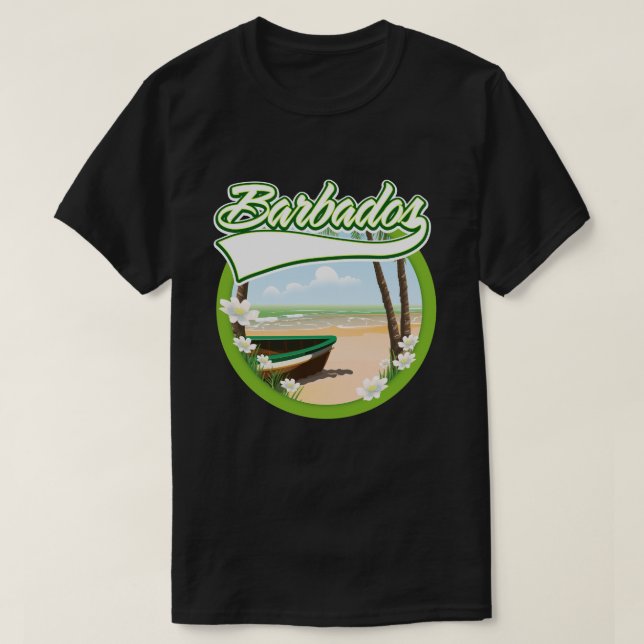 Camiseta logotipo da Barbados Travel (Frente do Design)