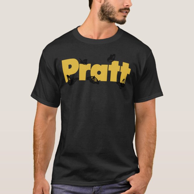 Camiseta Logotipo da borboleta do Pratt Institute    (Frente)