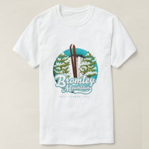 Camiseta logotipo da Bromley Mountain Peru Vermont US Ski