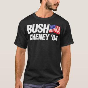 Camiseta Logotipo da Campanha Eleitoral Bush Cheney 2004 Pu