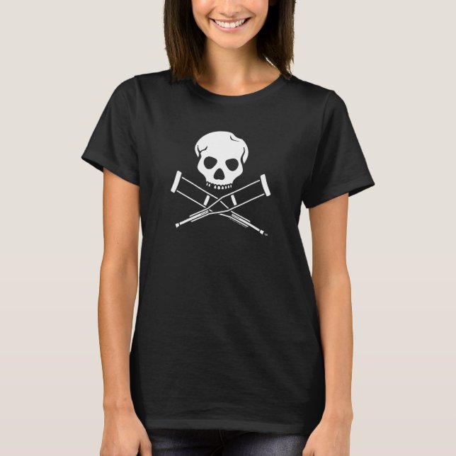 Camiseta Logotipo Da Casca E Cruzes (Frente)
