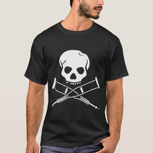 Camiseta Logotipo Da Casca E Cruzes (Frente)