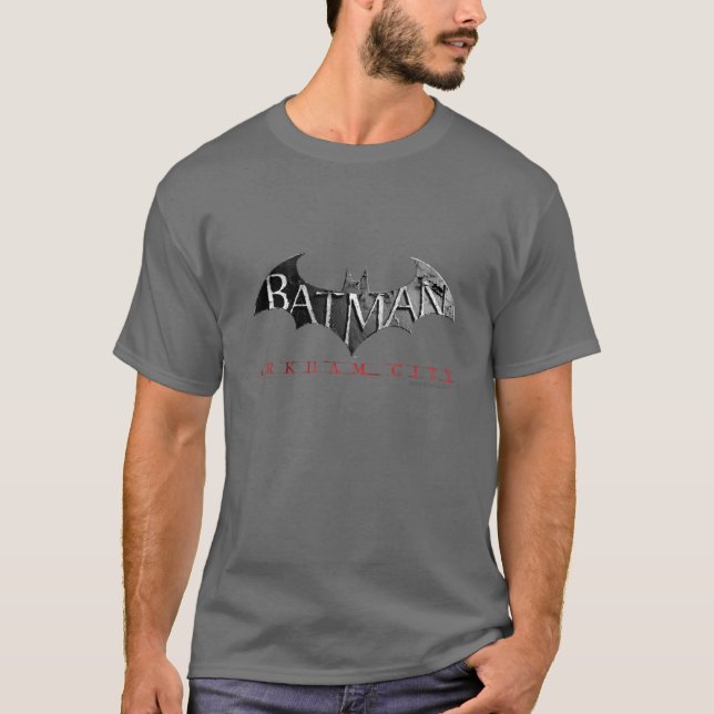 Camiseta Logotipo da cidade de Batman Arkham (Frente)
