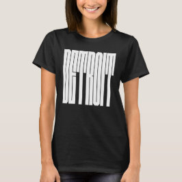 Camiseta logotipo da cidade de Detroit EUA