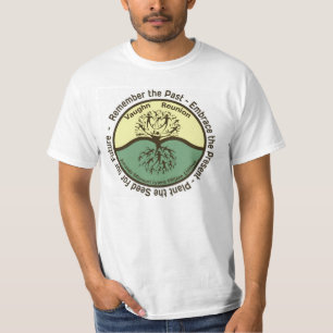 Camiseta Logotipo da cor dos homens da reunião de família