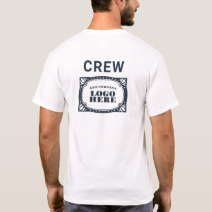 Camiseta Logotipo da empresa DIY Endereço do site do funcio