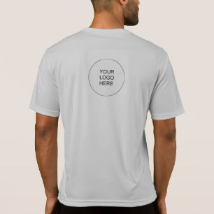 Camiseta Logotipo da empresa Mens com Impressão duplo