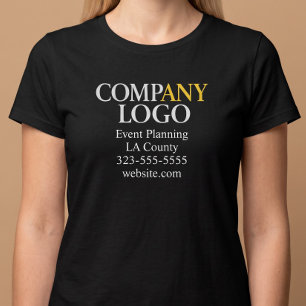 Camiseta Logotipo da Empresa Negócios