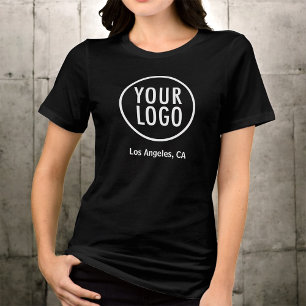 Camiseta Logotipo da empresa personalizada Women Jersey V-N
