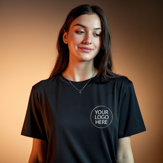 Camiseta Logotipo da empresa personalizado profissional (Criador carregado)