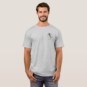 Camiseta Logotipo da fazenda da escada do enrolamento com o