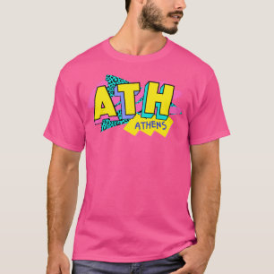 Camiseta Logotipo da Grécia Atenas dos anos 90