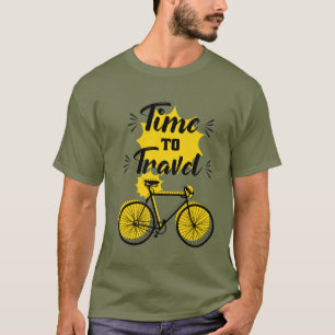Camiseta logotipo da hora para viagem