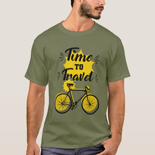 Camiseta logotipo da hora para viagem (Frente)