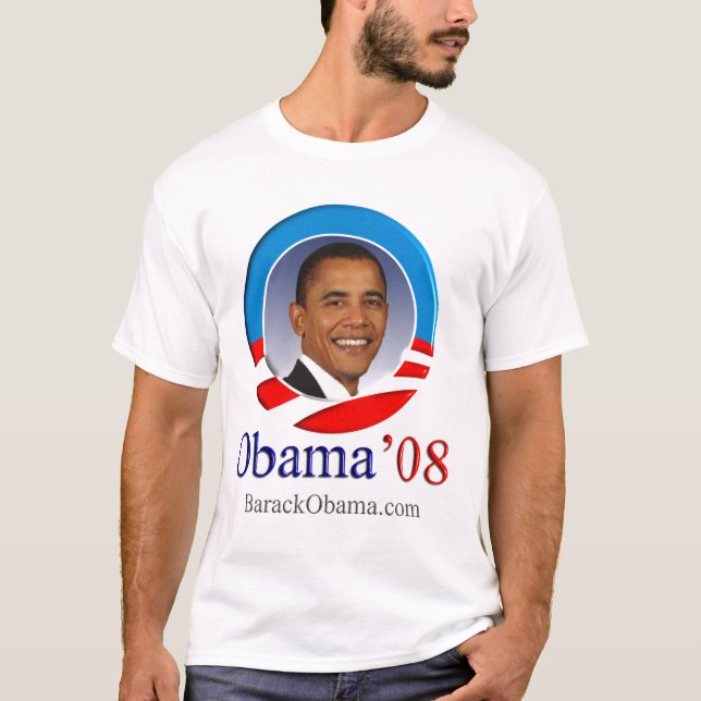 Camiseta Logotipo da imagem de Obama (Frente)