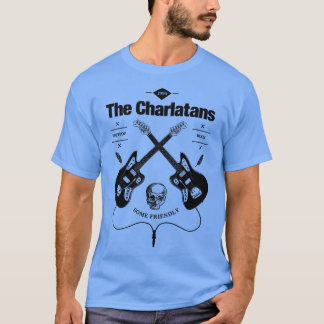 Camiseta Logotipo da Imagem do Violão Charlatans